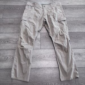 Kuhl Konfidant Air Pants Mens 40x32 Tan Cargo Gorpcore Outdoor Hiking Travel